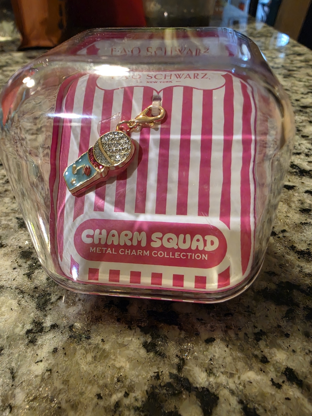 Fao Schwarz Charm Squad Ice Cream Charm - Gold & Turquoise